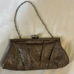 Jessica McClintock sparkle evening purse 11.5” x 6”.Crystal closing.
